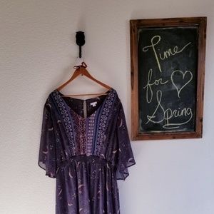 Cute Flowy Floral Hi/Lo Dress